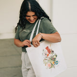 Consider The Wildflowers Canvas Tote Bag