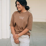 Hold Fast to What is Good Graphic Tee in Camel