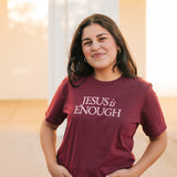 Jesus is Enough Graphic T-shirt in Cardinal