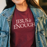 Jesus is Enough Graphic T-shirt in Cardinal