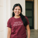 Jesus is Enough Graphic T-shirt in Cardinal