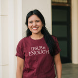 Jesus is Enough Graphic T-shirt in Cardinal