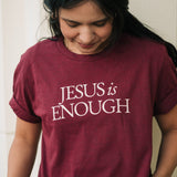 Jesus is Enough Graphic T-shirt in Cardinal