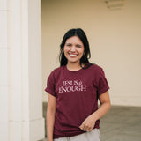 Jesus is Enough Graphic T-shirt in Cardinal