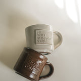 He Will Sustain You Mug in Soft Gray